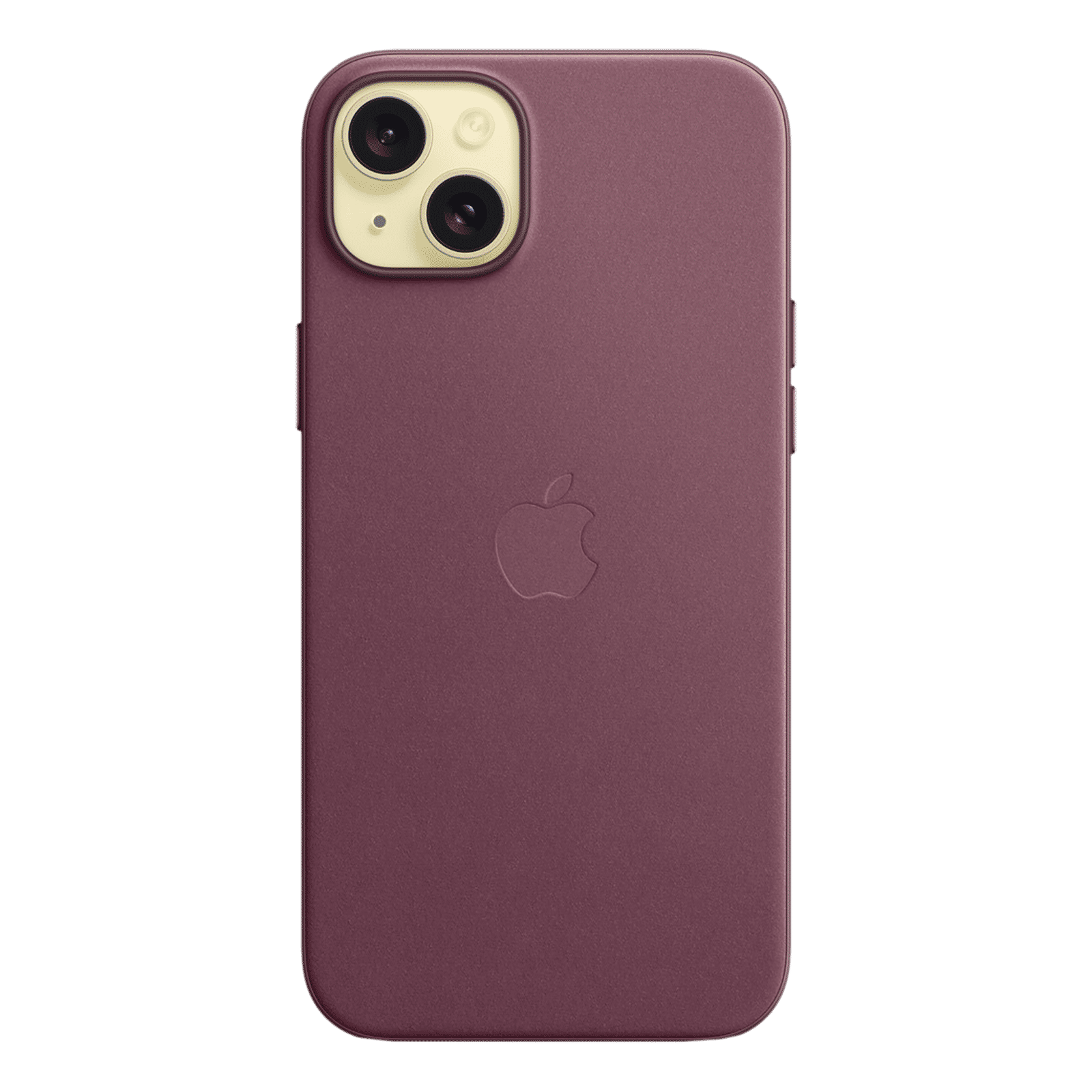 Apple Soft FineWoven Back Cover for Apple iPhone 15 Plus (MagSafe Charging Support, Mulberry)_3