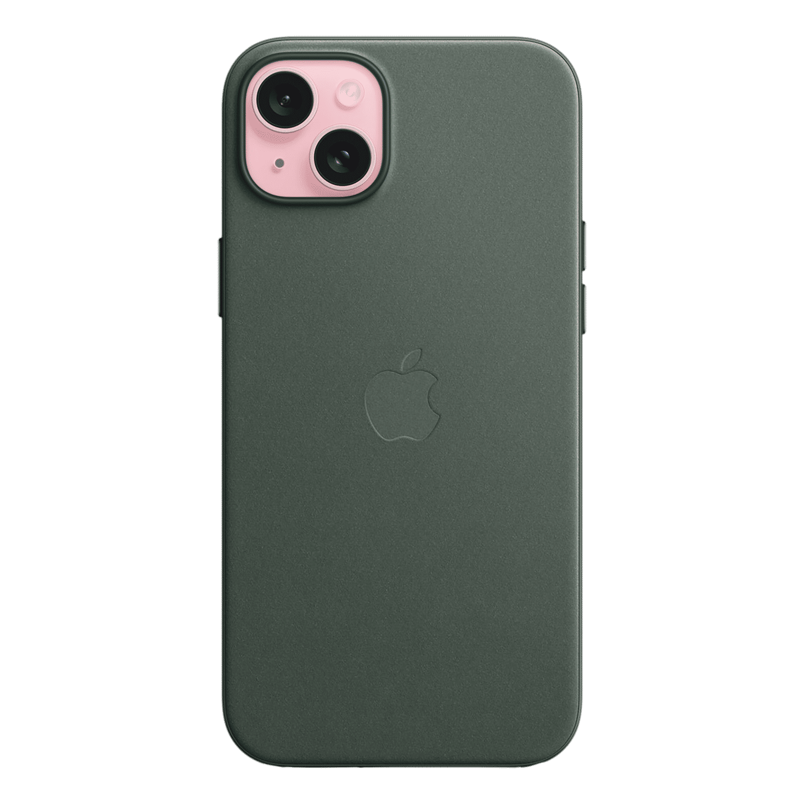 Apple Soft FineWoven Back Cover for Apple iPhone 15 Plus (MagSafe Charging Support, Evergreen) Apple Soft FineWoven Back Cover for Apple iPhone 15 Plus (MagSafe Charging Support, Evergreen)_2
