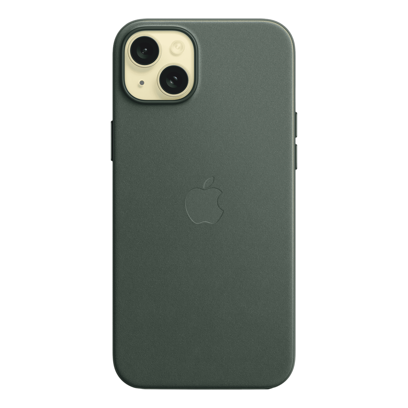 Apple Soft FineWoven Back Cover for Apple iPhone 15 Plus (MagSafe Charging Support, Evergreen) Apple Soft FineWoven Back Cover for Apple iPhone 15 Plus (MagSafe Charging Support, Evergreen)_3