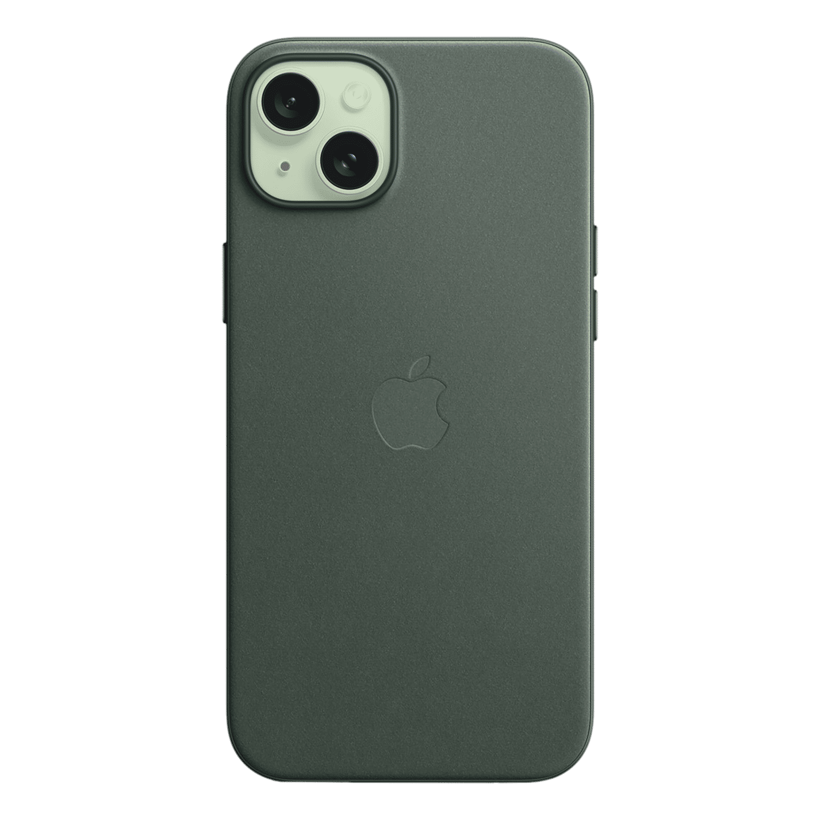 Apple Soft FineWoven Back Cover for Apple iPhone 15 Plus (MagSafe Charging Support, Evergreen) Apple Soft FineWoven Back Cover for Apple iPhone 15 Plus (MagSafe Charging Support, Evergreen)_4
