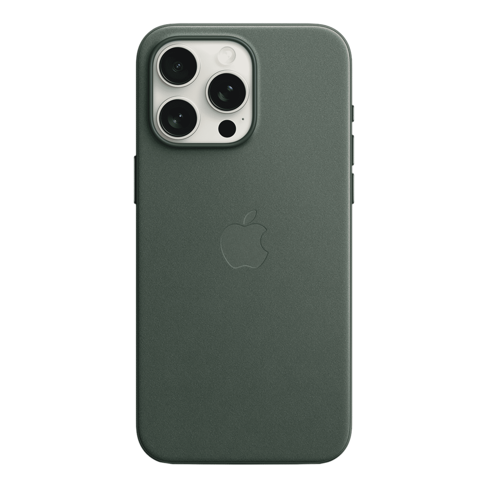 Apple Soft FineWoven Back Cover for Apple iPhone 15 Pro Max (MagSafe Charging Support, Evergreen) Apple Soft FineWoven Back Cover for Apple iPhone 15 Pro Max (MagSafe Charging Support, Evergreen)_3