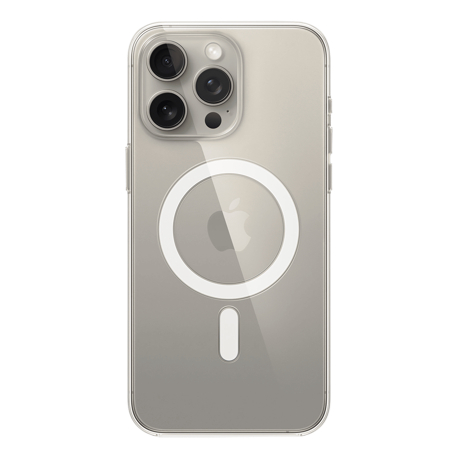 Apple Polycarbonate Back Cover for Apple iPhone 15 Pro Max (MagSafe Charging Support, Clear)_1