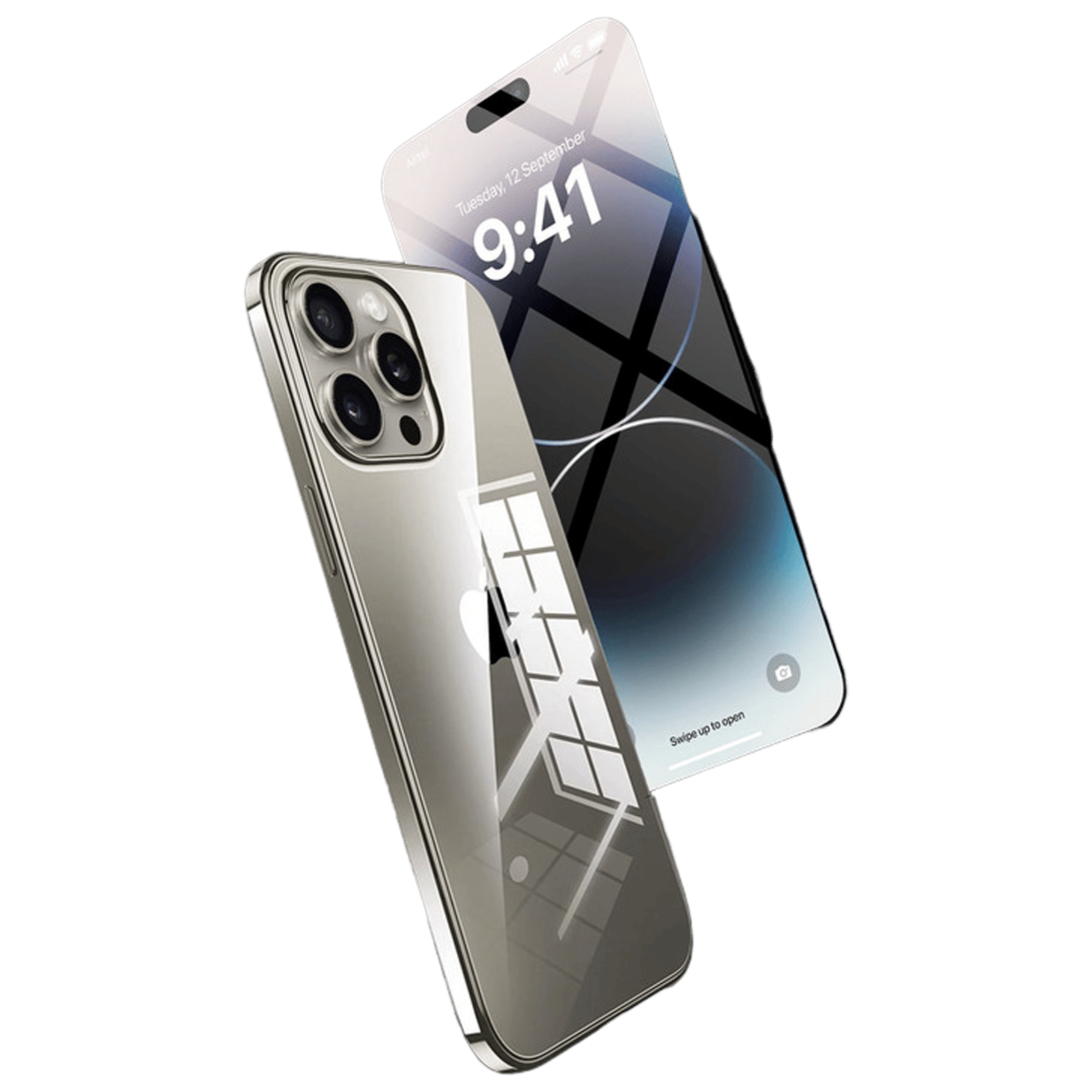 Dr. Vaku 2IN1 Defence Tempered Glass & Silicon Back Cover Combo for Apple iPhone 15 Pro Max (Anti-Scratch Design, Clear)_1