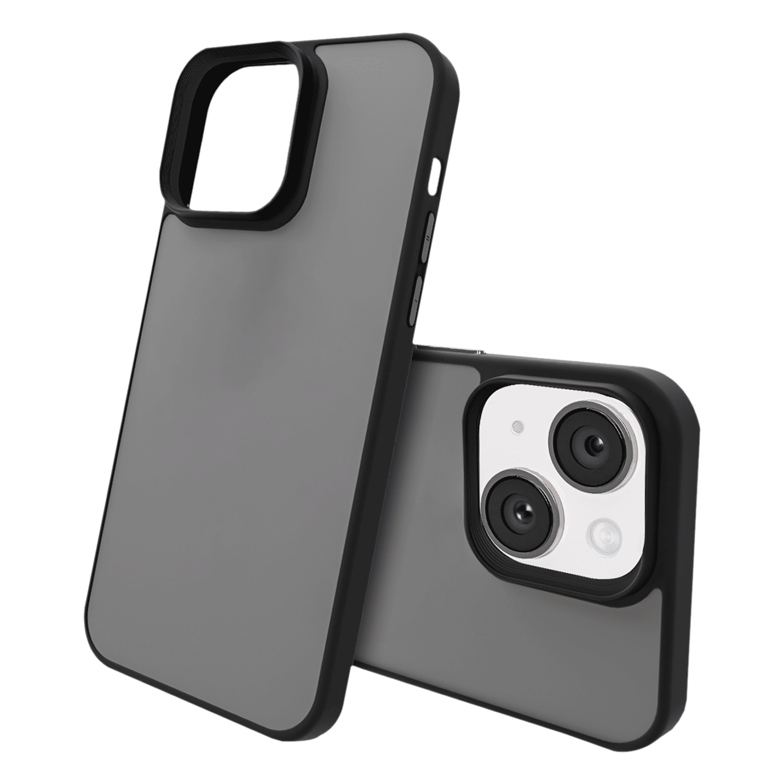 GRIPP Bolt Hard TPU Back Cover for Apple iPhone 15 (Matte & Frosted Surface, Black)_4