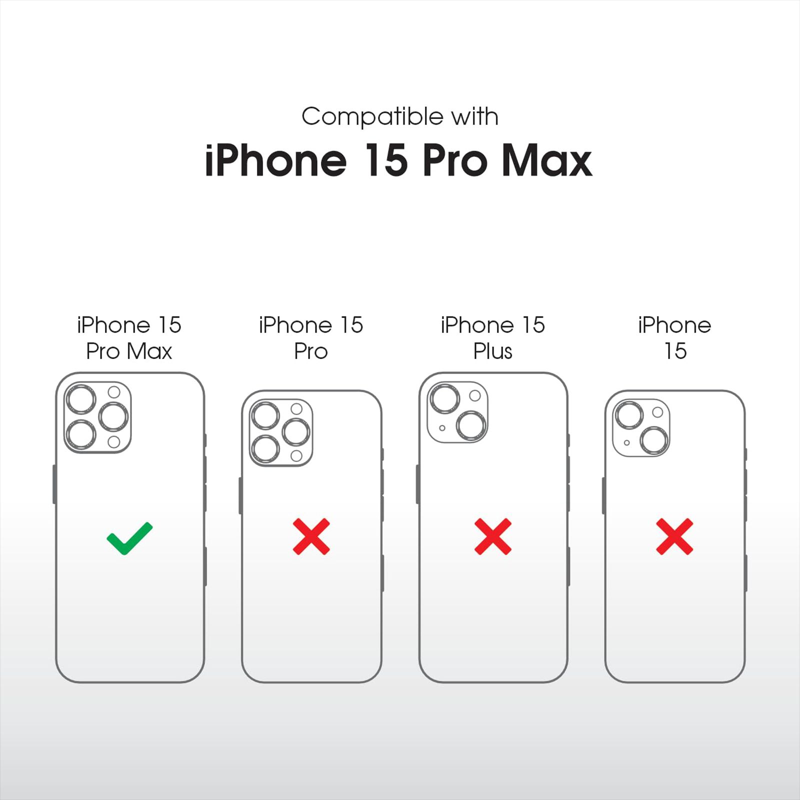 GRIPP Clarion Hard & Soft Polycarbonate Back Cover for Apple iPhone 15 Pro Max (MagSafe Compatible, Black) GRIPP Clarion Hard & Soft Polycarbonate Back Cover for Apple iPhone 15 Pro Max (MagSafe Compatible, Black)_6