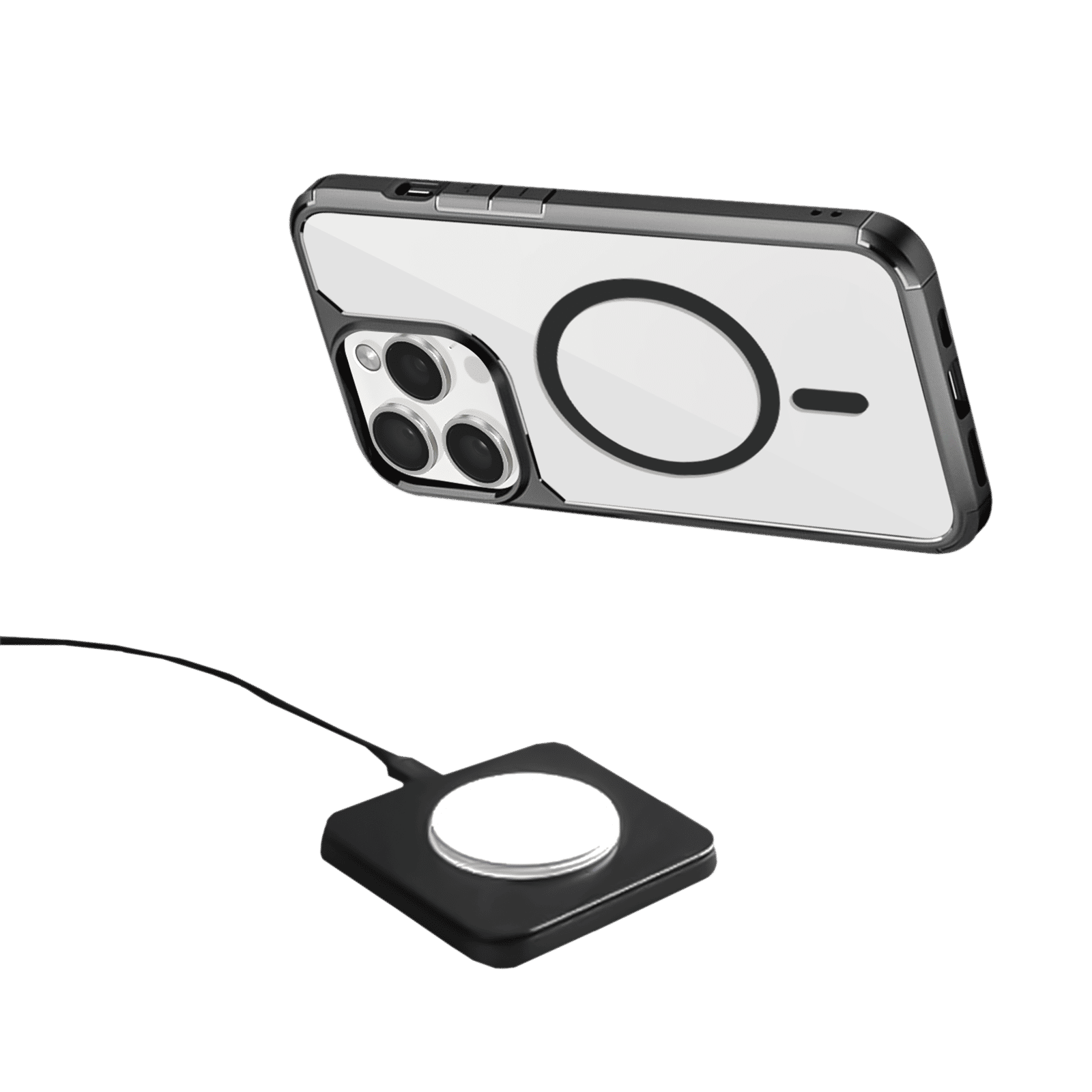 GRIPP Defender Hard TPU & Polycarbonate Back Cover for Apple iPhone 15 Pro (MagSafe Compatible, Black)_7