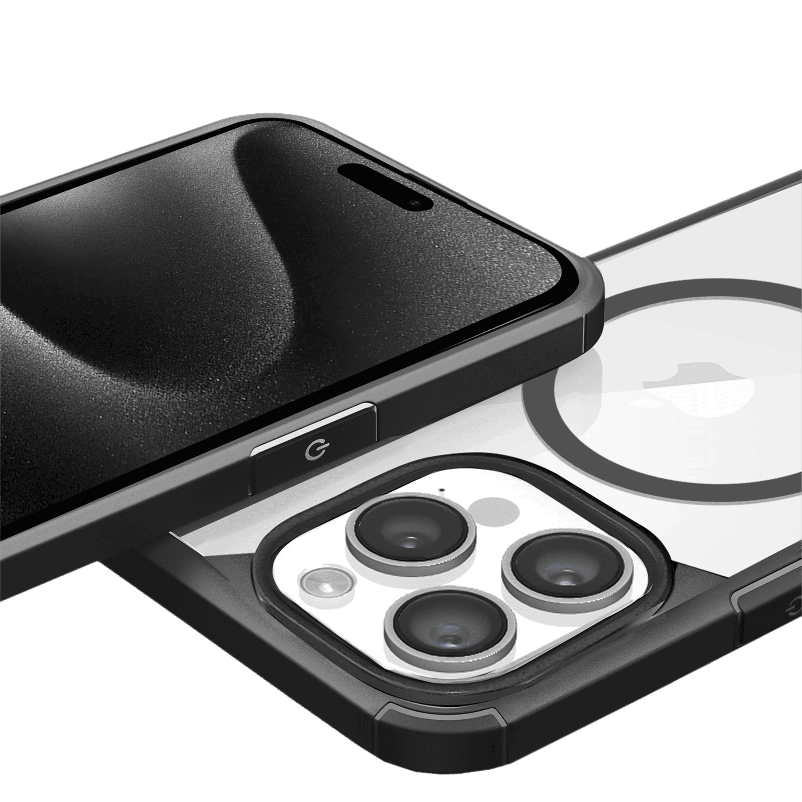 GRIPP Defender Hard TPU & Polycarbonate Back Cover for Apple iPhone 15 Pro (MagSafe Compatible, Black)_5