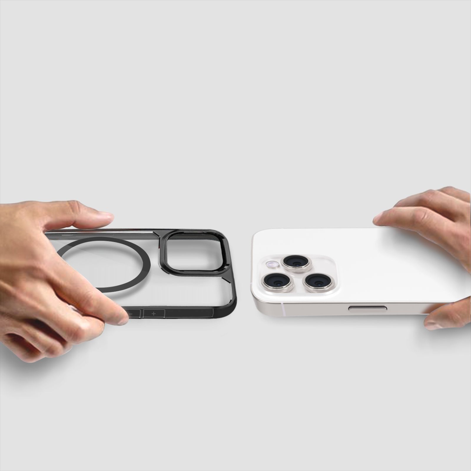 GRIPP Defender Hard TPU & Polycarbonate Back Cover for Apple iPhone 15 Pro (MagSafe Compatible, Black)_6