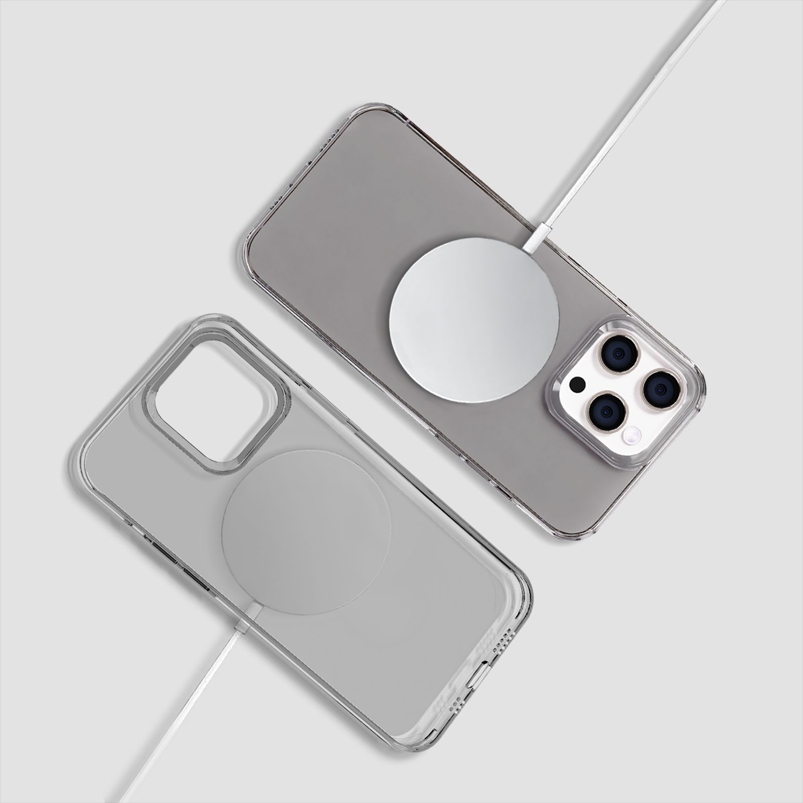 GRIPP Neo Hard TPU & Polycarbonate Back Cover for Apple iPhone 15 Pro Max (Anti-Yellowing Coating, Smoke)_6
