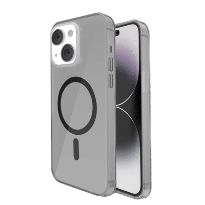 GRIPP Neo Hard TPU & Polycarbonate Back Cover for Apple iPhone 15 (MagSafe Compatible, Smoke)