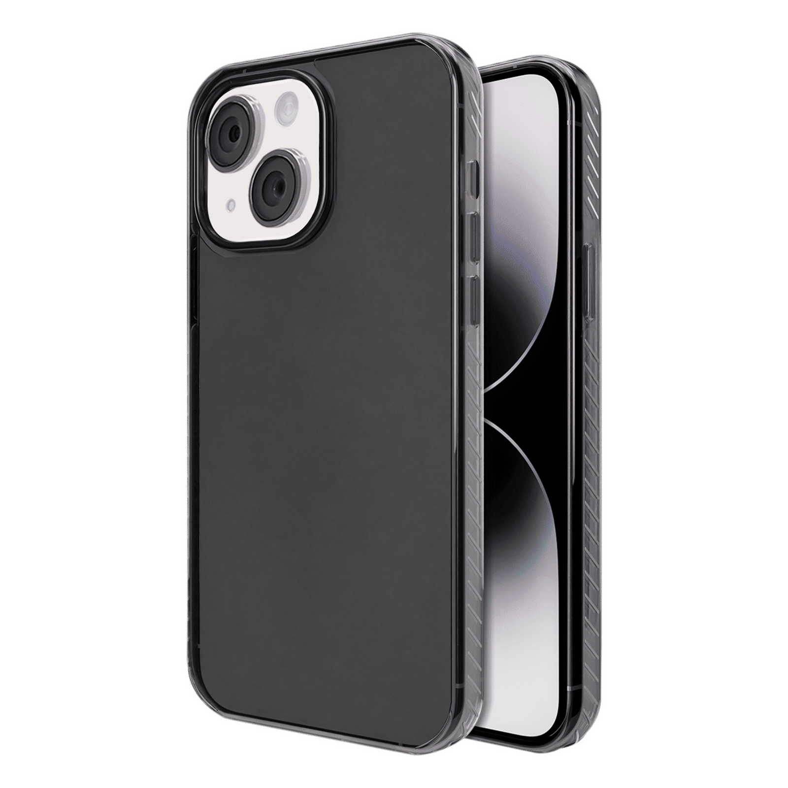 GRIPP Combat Hard TPU & Polycarbonate Back Cover for Apple iPhone 15 Plus (Anti Bacterial Technology, Smoke)_1