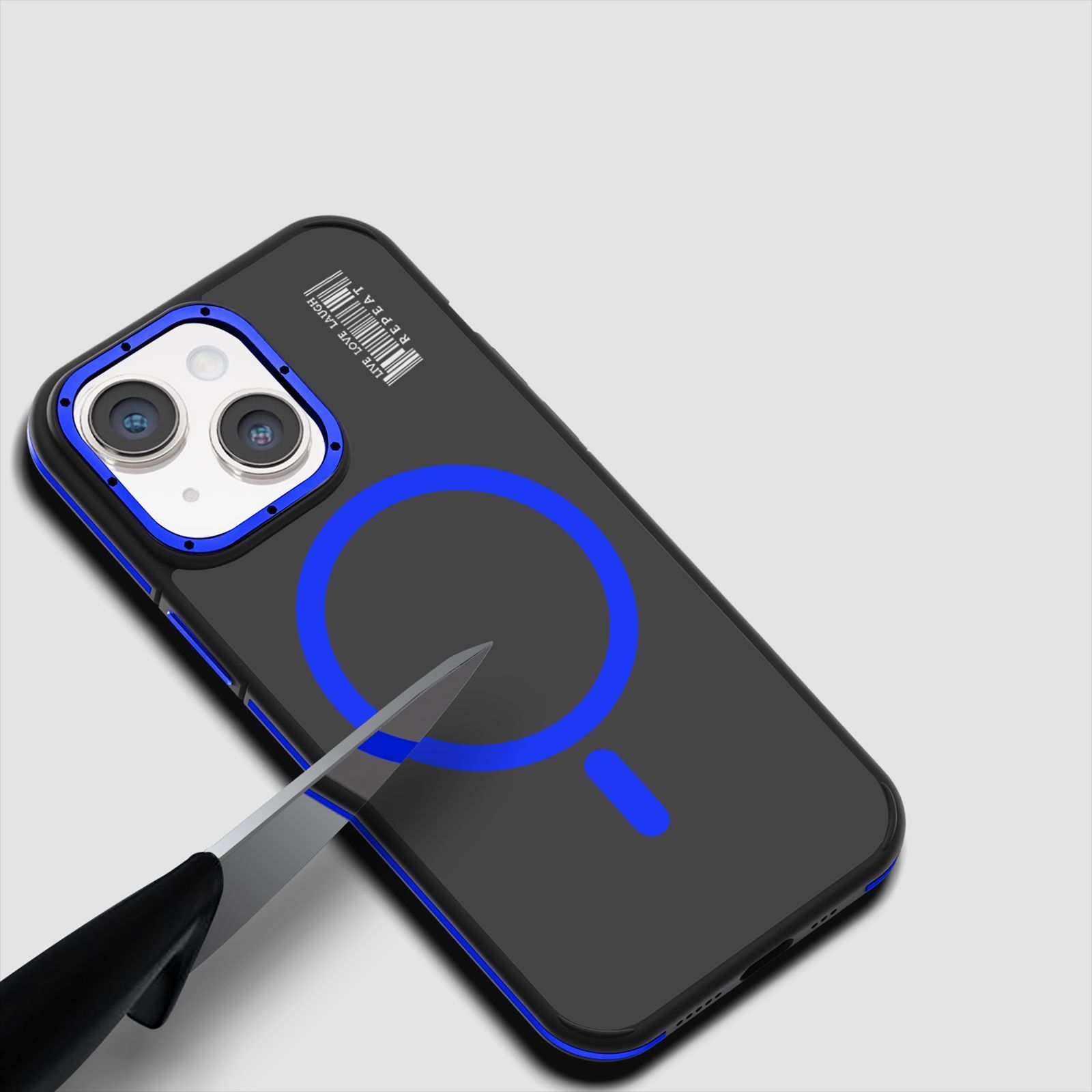 GRIPP Raigor Hard & Soft Polycarbonate & Thermoplastic Elastomer Back Cover for Apple iPhone 15 (MagSafe Compatible, Blue) GRIPP Raigor Hard & Soft Polycarbonate & Thermoplastic Elastomer Back Cover for Apple iPhone 15 (MagSafe Compatible, Blue)_8