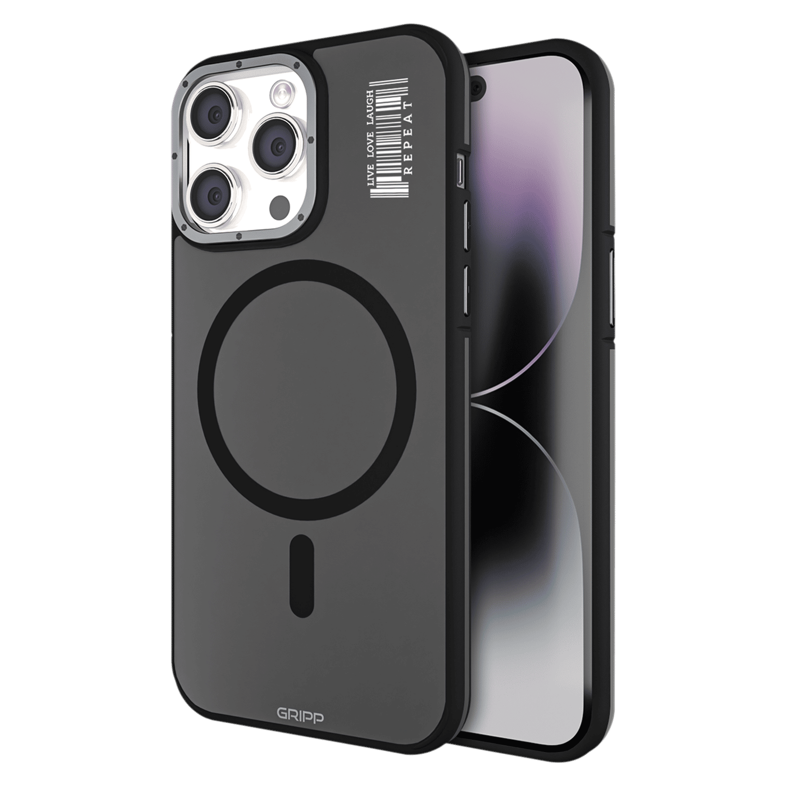 GRIPP Raigor Hard Polycarbonate Back Cover for Apple iPhone 15 Pro (MagSafe Compatible, Black) GRIPP Raigor Hard Polycarbonate Back Cover for Apple iPhone 15 Pro (MagSafe Compatible, Black)_1