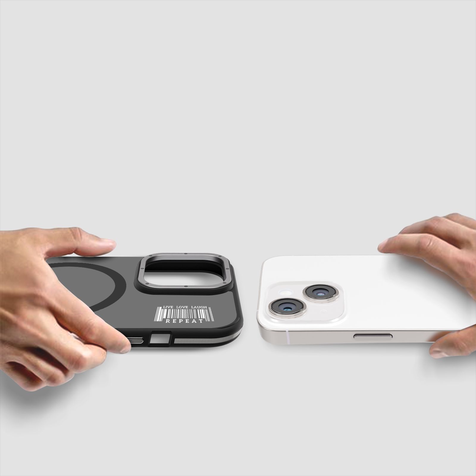 GRIPP Rubon Silicon Back Cover for Apple iPhone 15 (MagSafe Compatible, Black)_7