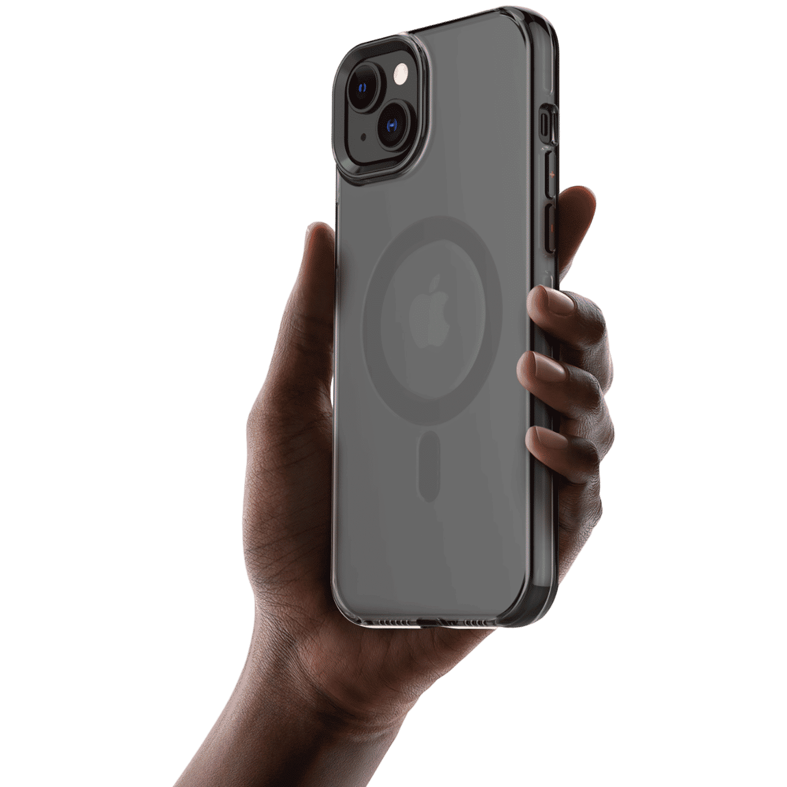 Muvtech Crystal Pro Snap Hard Polycarbonate Back Case for Apple iPhone 15 Plus (Supports Wireless Charging, Black)_3
