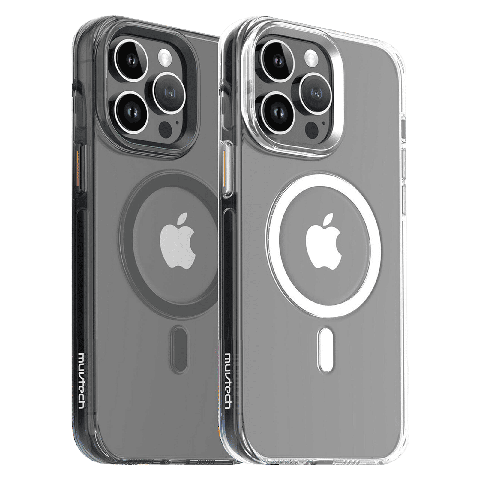 Muvtech Crystal Pro Snap Hard Polycarbonate Back Case for Apple iPhone 15 Plus (Supports Wireless Charging, Black)_5
