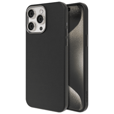 GRIPP Heritage Xtreme Liquid Silicone Back Cover for iPhone 15 (Anti Bacterial Technology, Black)