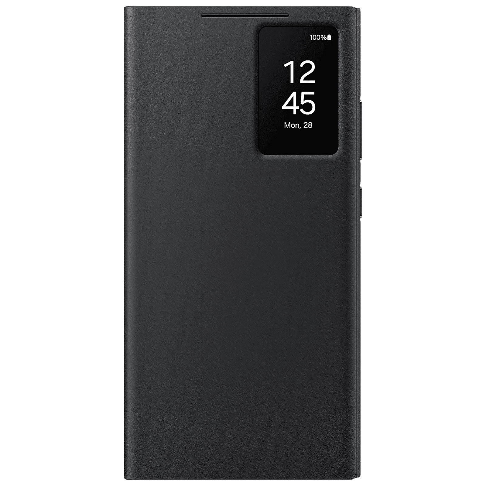 SAMSUNG Polyurethane Flip Cover for SAMSUNG Galaxy S24 Ultra (Handy Hidden Pocket, Black)_1