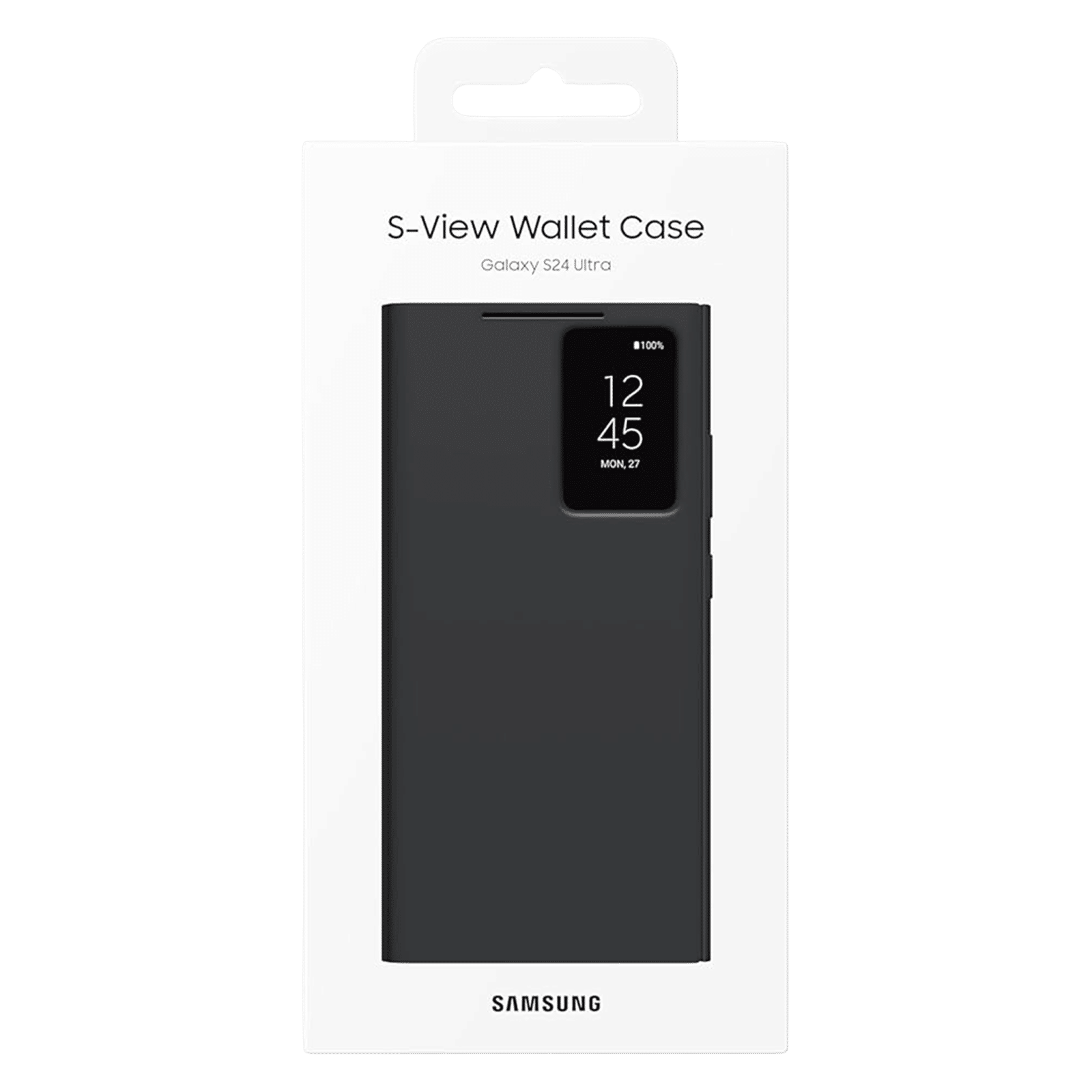 SAMSUNG Polyurethane Flip Cover for SAMSUNG Galaxy S24 Ultra (Handy Hidden Pocket, Black)_8