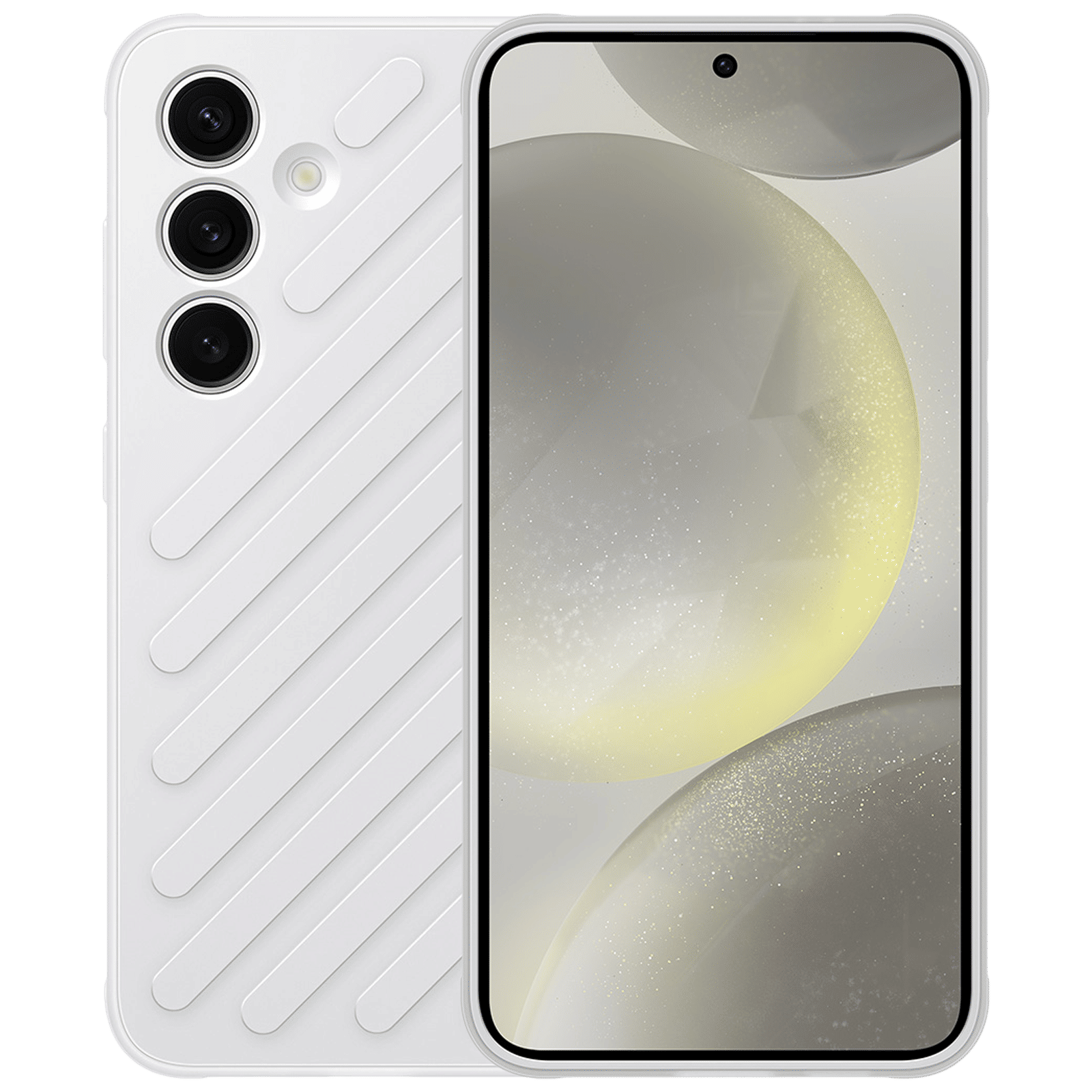 SAMSUNG Shield Back Cover for SAMSUNG Galaxy S24 (Durable and Modern, Light Gray)_1