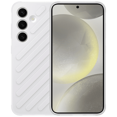 SAMSUNG Shield Back Cover for SAMSUNG Galaxy S24 (Durable and Modern, Light Gray)