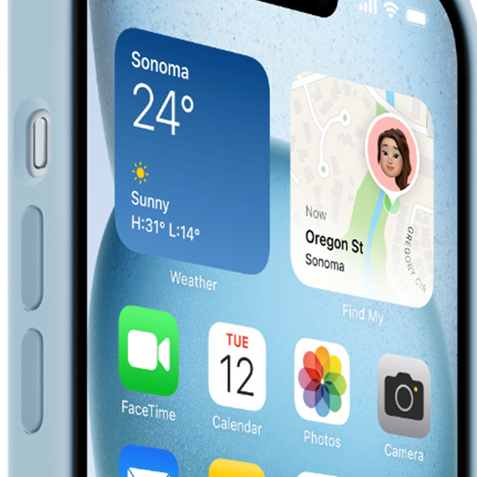 Apple Soft Silicone Back Cover for Apple iPhone 15 Plus (Supports Wireless Charging, Light Blue)_4