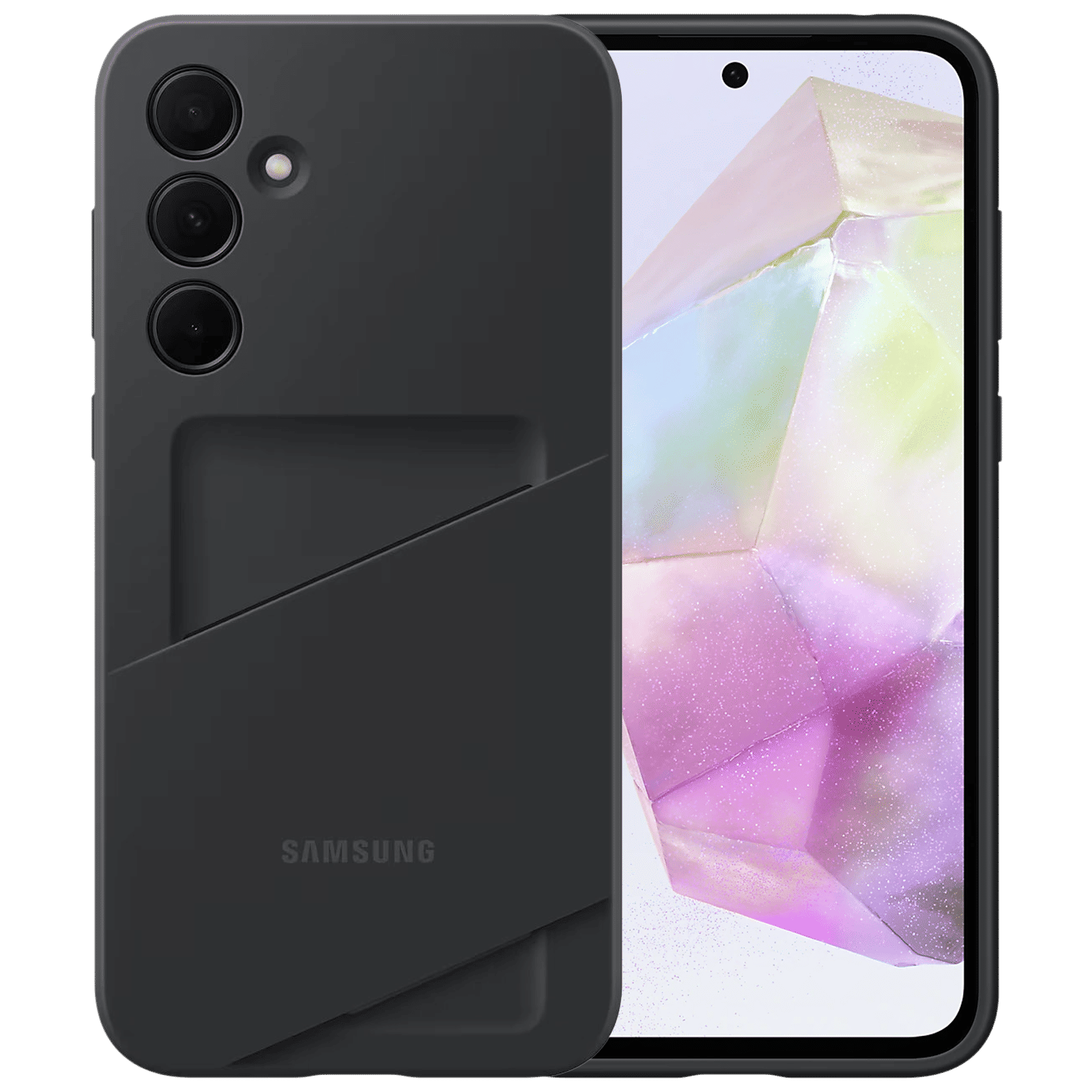 SAMSUNG TPU Back Cover for SAMSUNG Galaxy A35 5G (Card Slot, Black)_1
