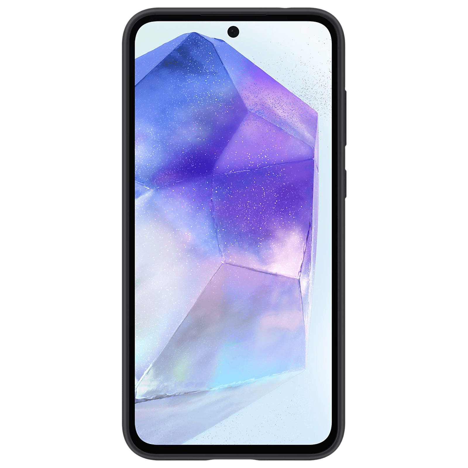 SAMSUNG Silicone Back Cover for SAMSUNG Galaxy A55 5G (Scratch Protection, Black)_6