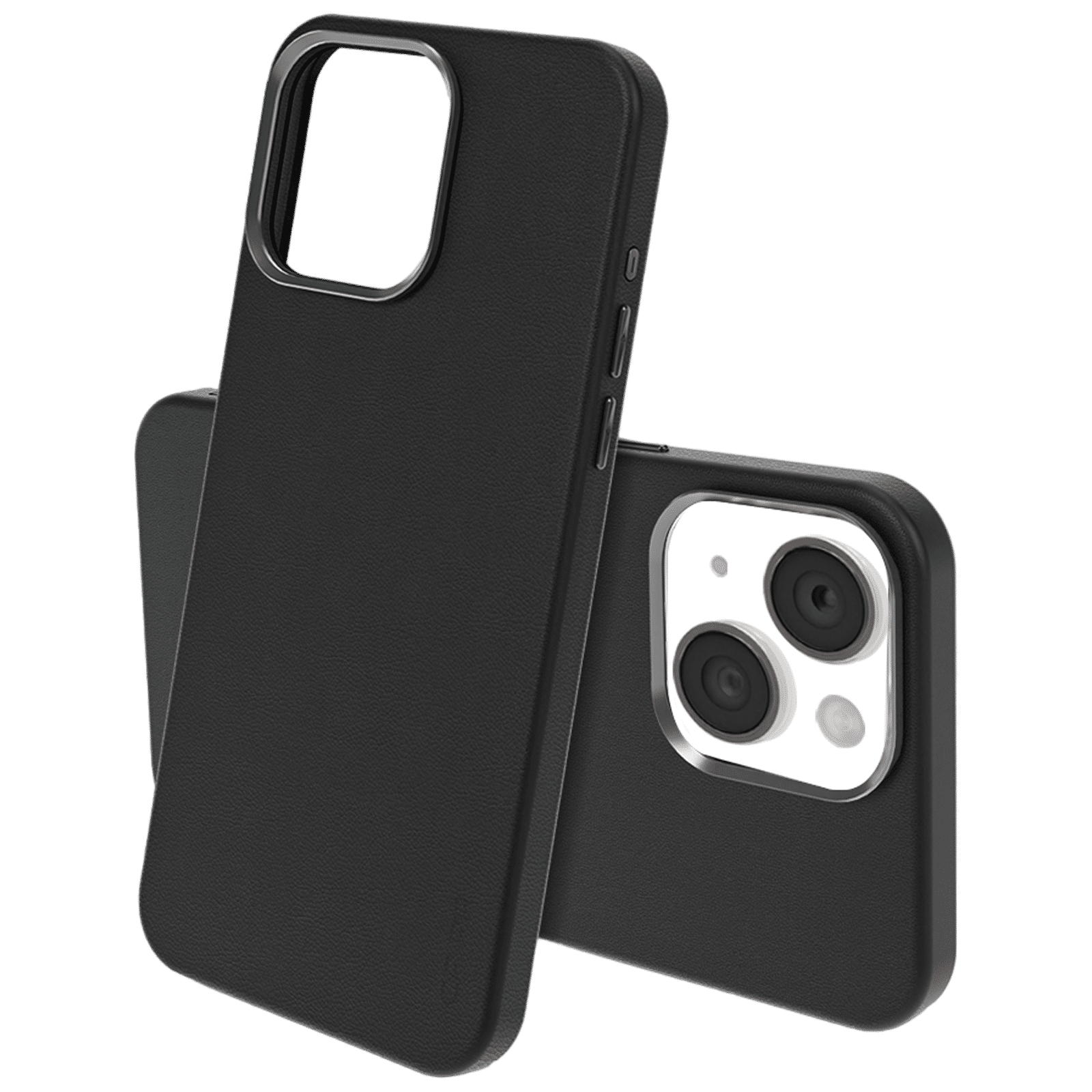 Croma Hard Leather Back Cover for Apple iPhone 15 Plus (MagSafe Compatible, Black) Croma Hard Leather Back Cover for Apple iPhone 15 Plus (MagSafe Compatible, Black)_3