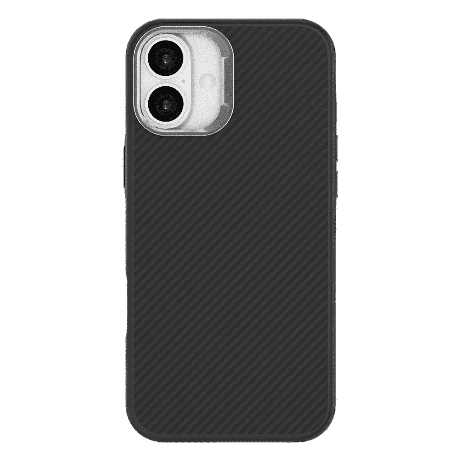 Muvtech CABO Snap Carbon Fiber Back Cover for Apple iPhone 16 (Wireless Charging Compatible, Black)_4