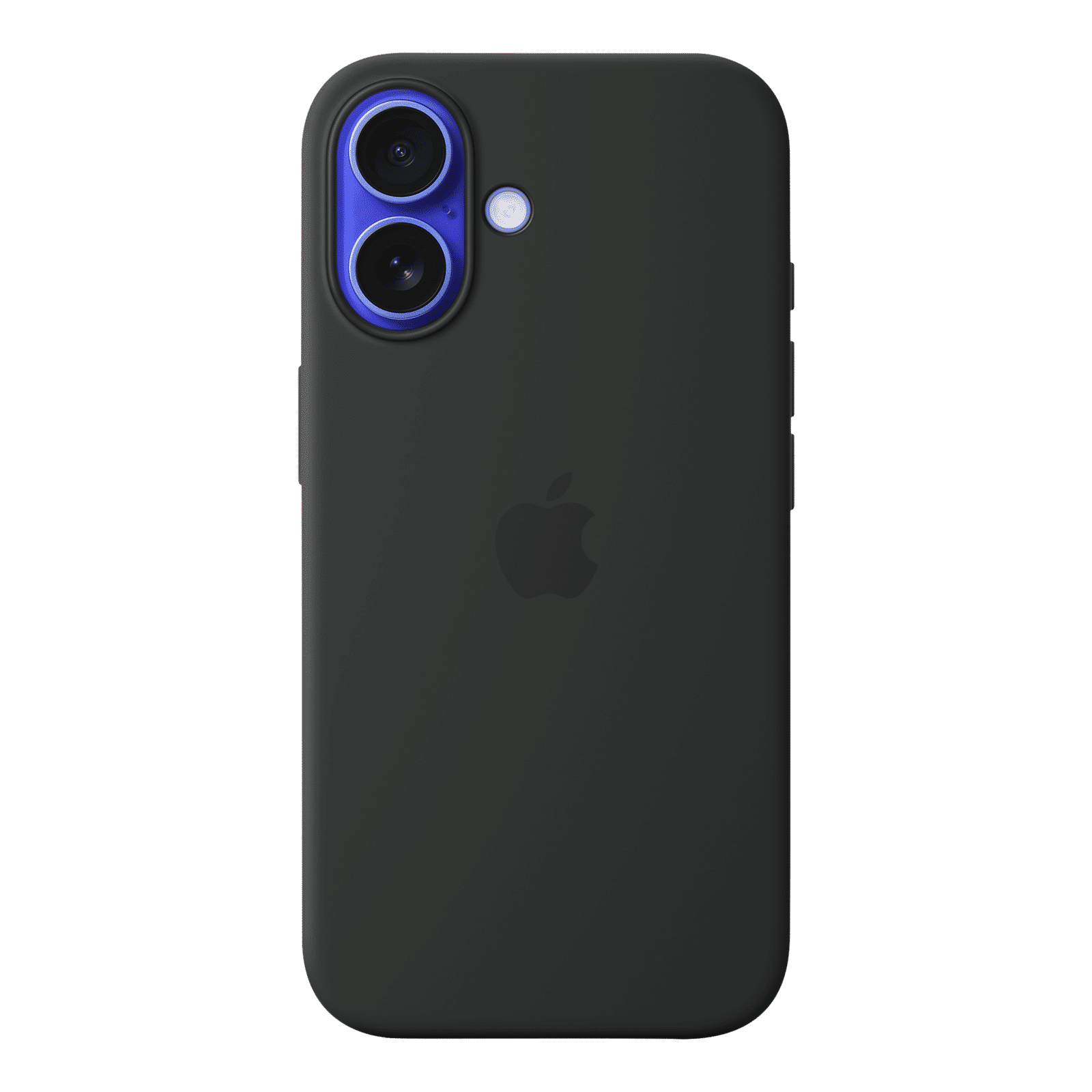 Apple Soft Silicone Back Cover for Apple iPhone 16 (MagSafe Charging Support, Black)_1