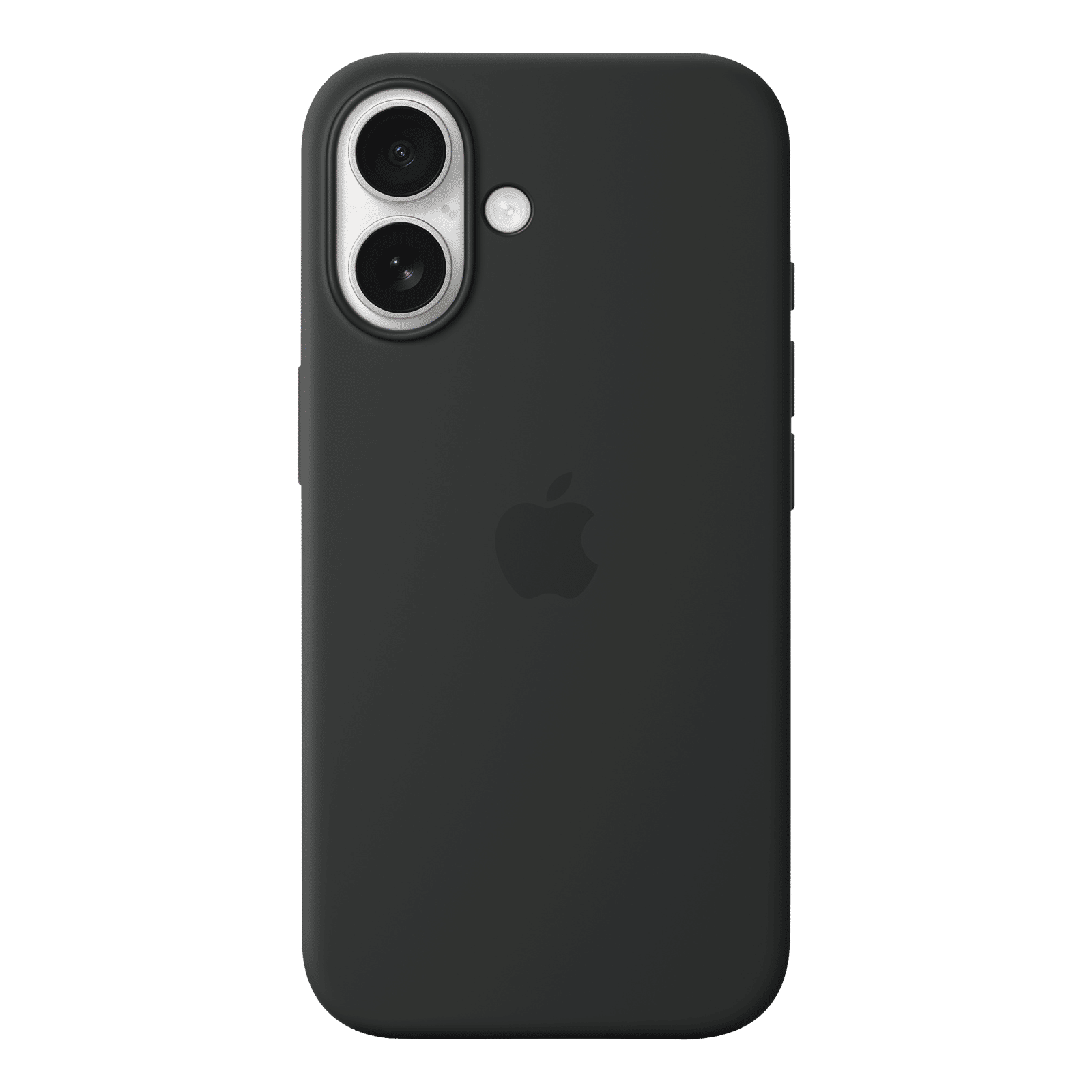 Apple Soft Silicone Back Cover for Apple iPhone 16 (MagSafe Charging Support, Black)_4
