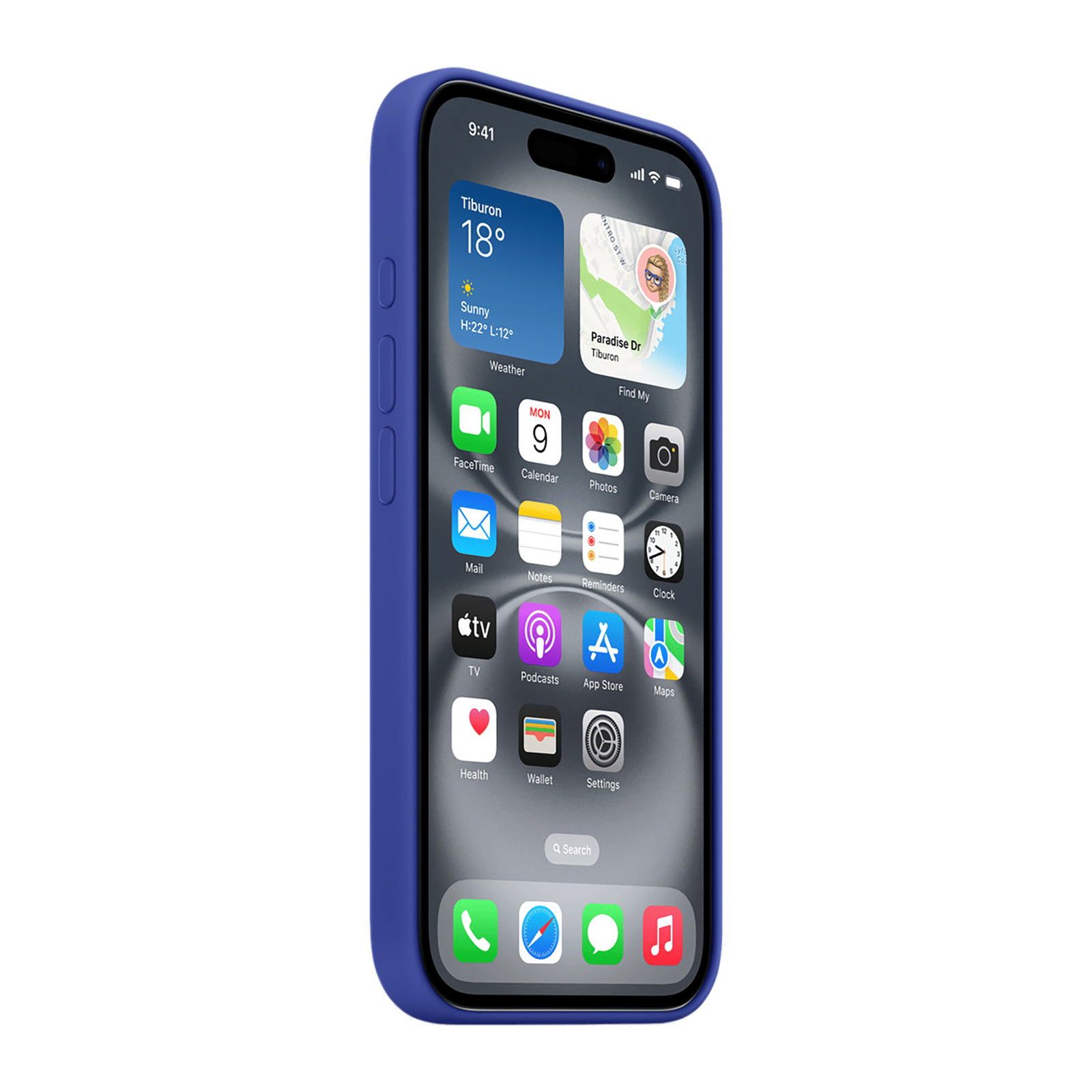 Apple Soft Silicone Back Cover for Apple iPhone 16 (MagSafe Charging Support, Ultramarine)_6