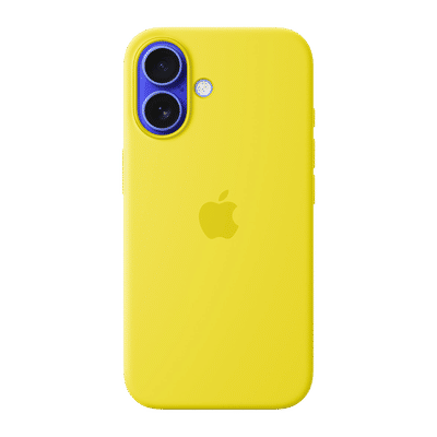 Apple Soft Silicone Back Cover for Apple iPhone 16 (MagSafe Charging Support, Star Fruit)
