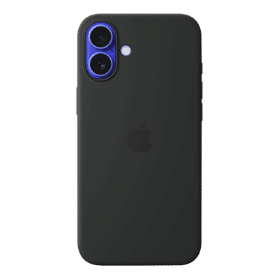 Apple Soft Silicone Back Cover for Apple iPhone 16 Plus (MagSafe Charging Support, Black)