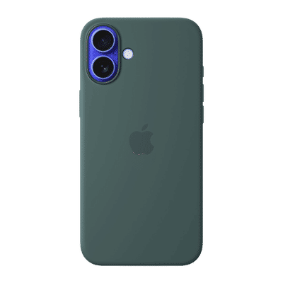 Apple Soft Silicone Back Cover for Apple iPhone 16 Plus (MagSafe Charging Support, Lake Green)
