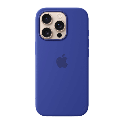 Apple Soft Silicone Back Cover for Apple iPhone 16 Pro (MagSafe Charging Support, Ultramarine)