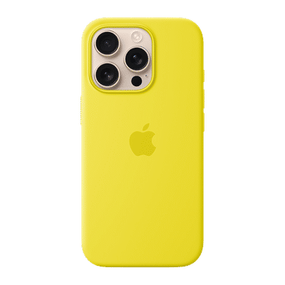 Apple Soft Silicone Back Cover for Apple iPhone 16 Pro (MagSafe Charging Support, Star Fruit)