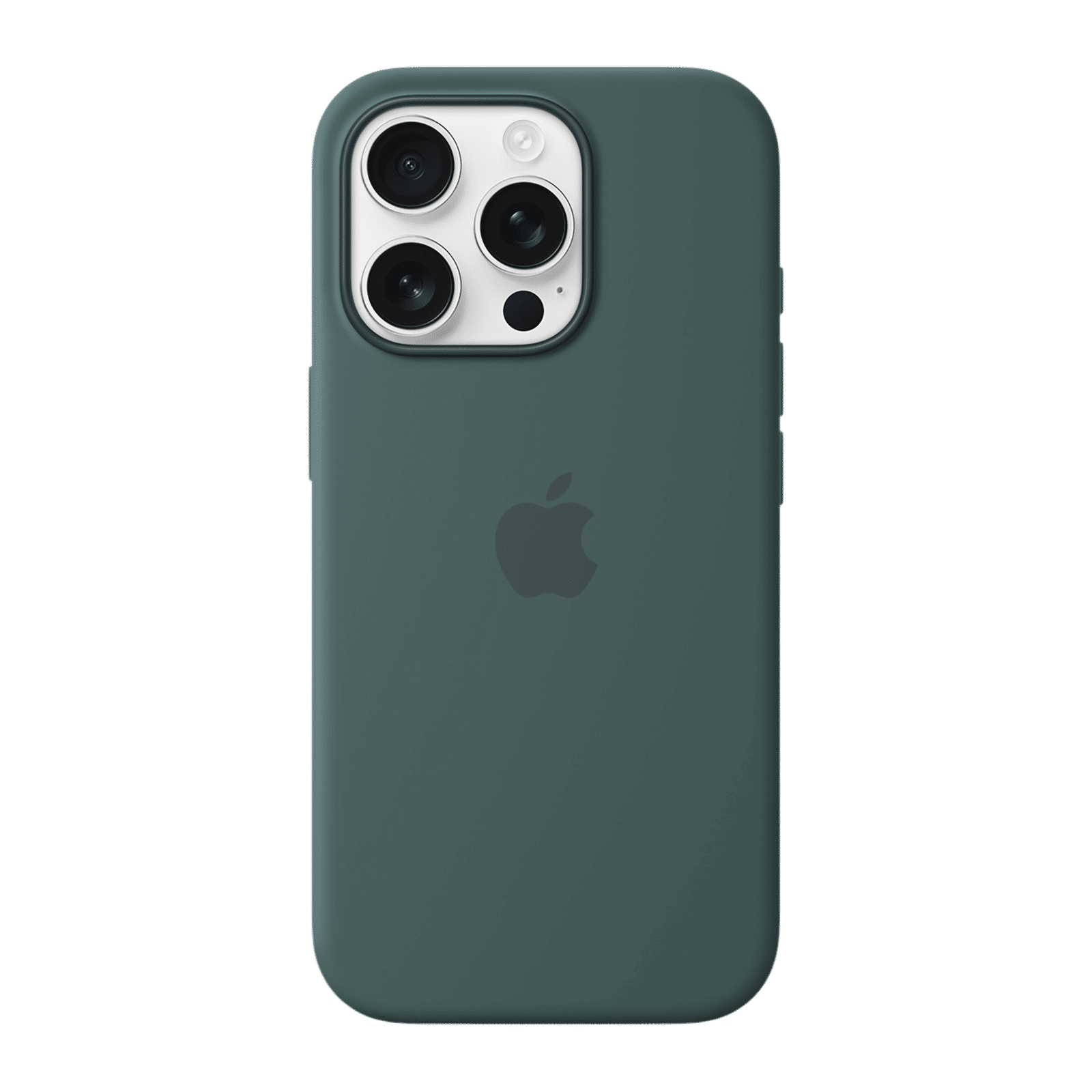 Apple Soft Silicone Back Cover for Apple iPhone 16 Pro (MagSafe Charging Support, Lake Green)_3