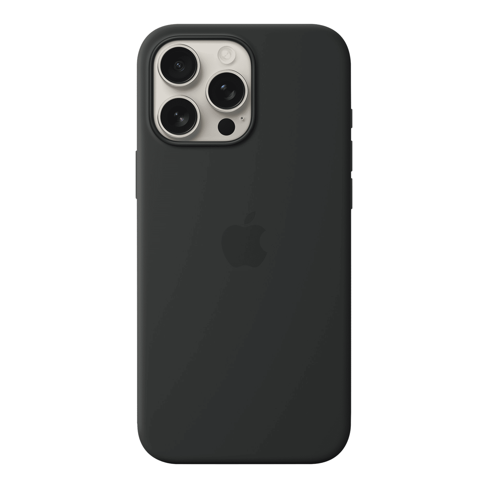 Apple Soft Silicone Back Cover for Apple iPhone 16 Pro Max (MagSafe Charging Support, Black)_2