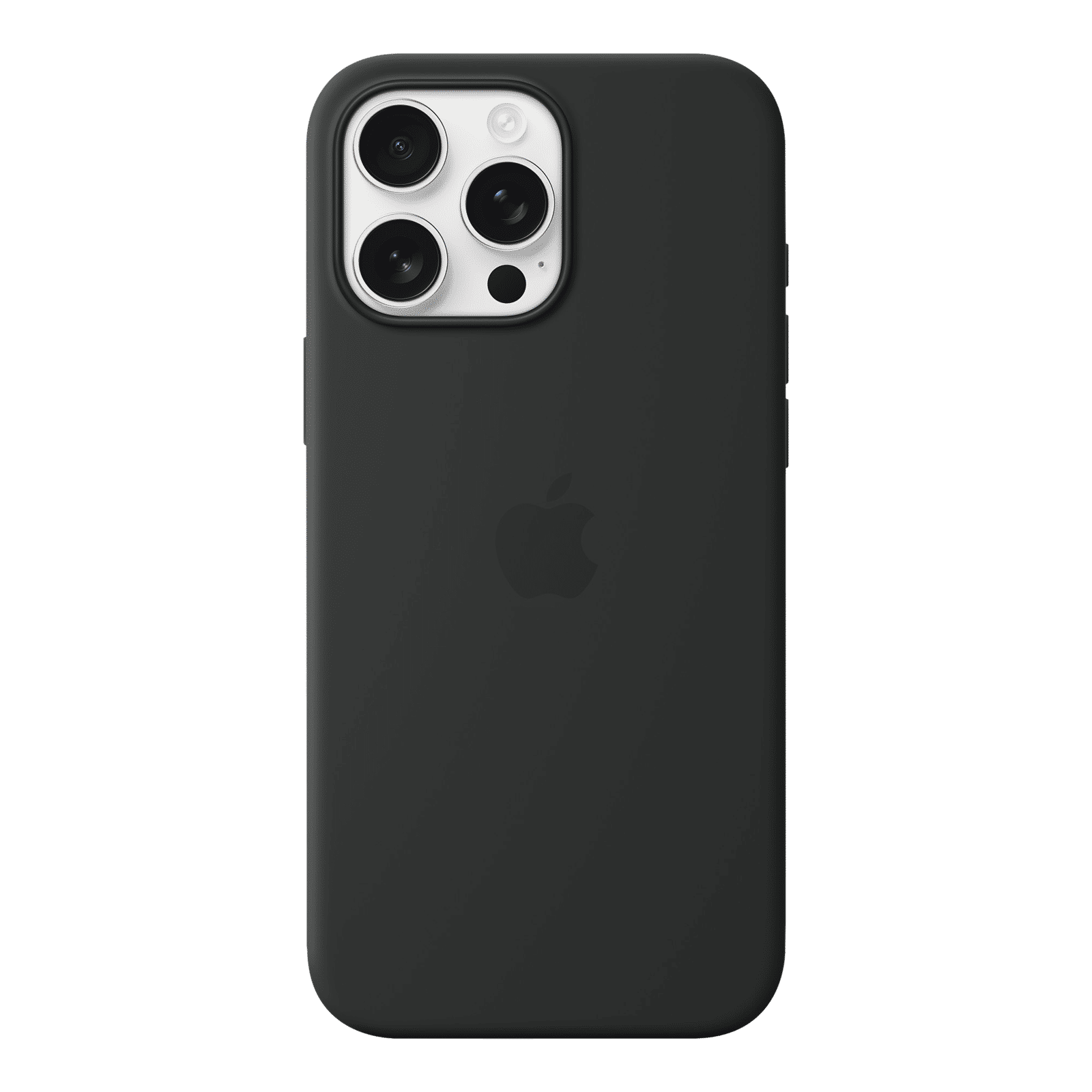 Apple Soft Silicone Back Cover for Apple iPhone 16 Pro Max (MagSafe Charging Support, Black)_3