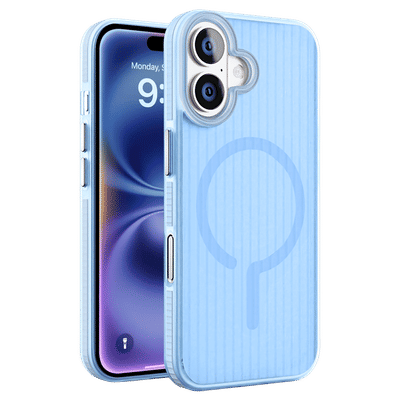 GRIPP Slimfit TPU Back Cover for Apple iPhone 16 Plus (MagSafe Charging Support, Blue)