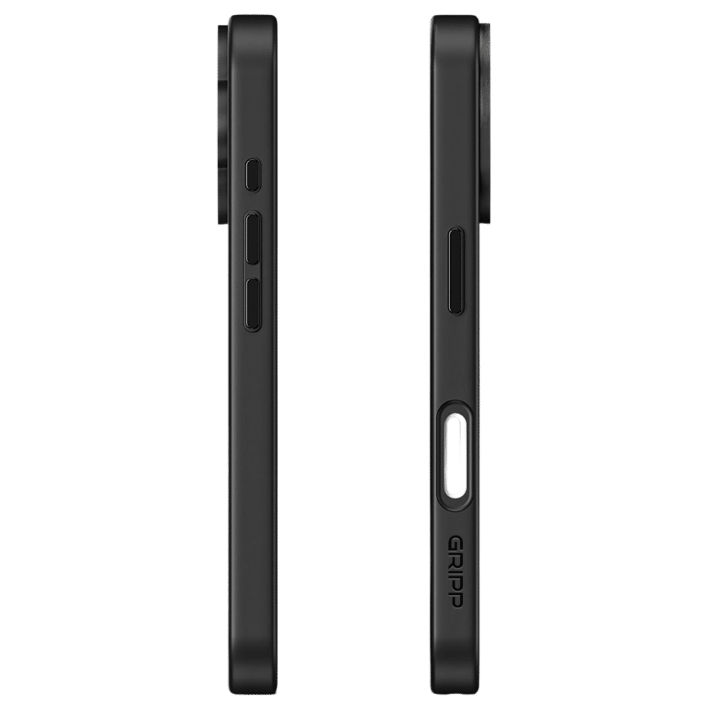 GRIPP Clarion Hard & Soft TPU & Polycarbonate Back Cover for Apple iPhone 16 Plus (MagSafe Compatible, Black)_3