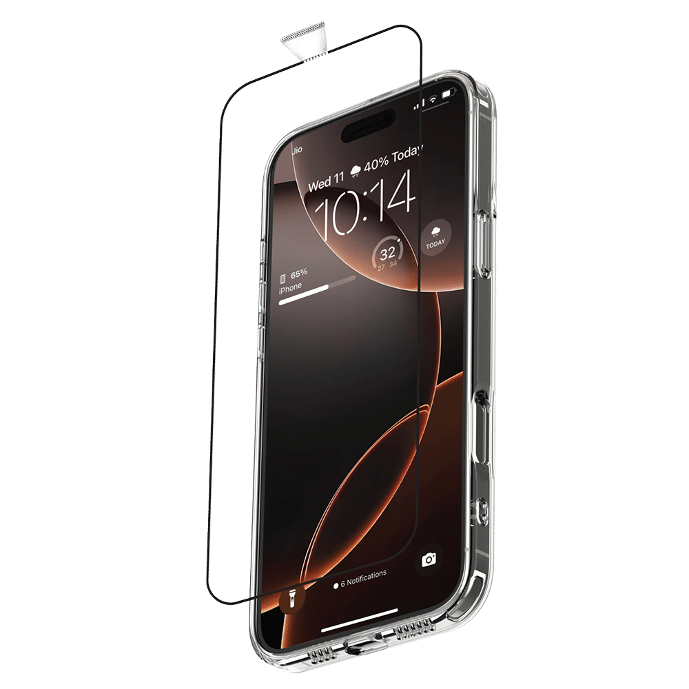Dr. Vaku Tempered Glass, TPU Back Cover & Camera Lens Protector Combo for Apple iPhone 16 Pro Max (Supports Wireless Charging, Transparent)_2