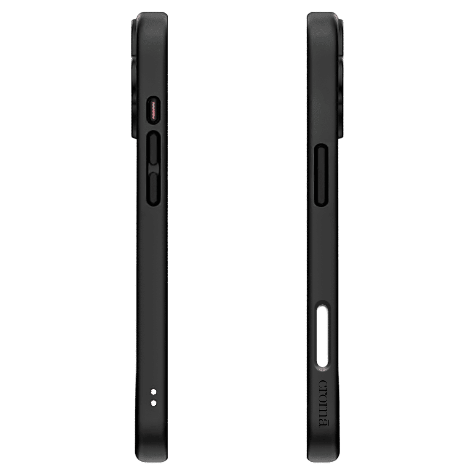 Croma Tempered Glass & TPU Back Cover Combo for Apple iPhone 16 (MagSafe Compatible, Matte Black)_4