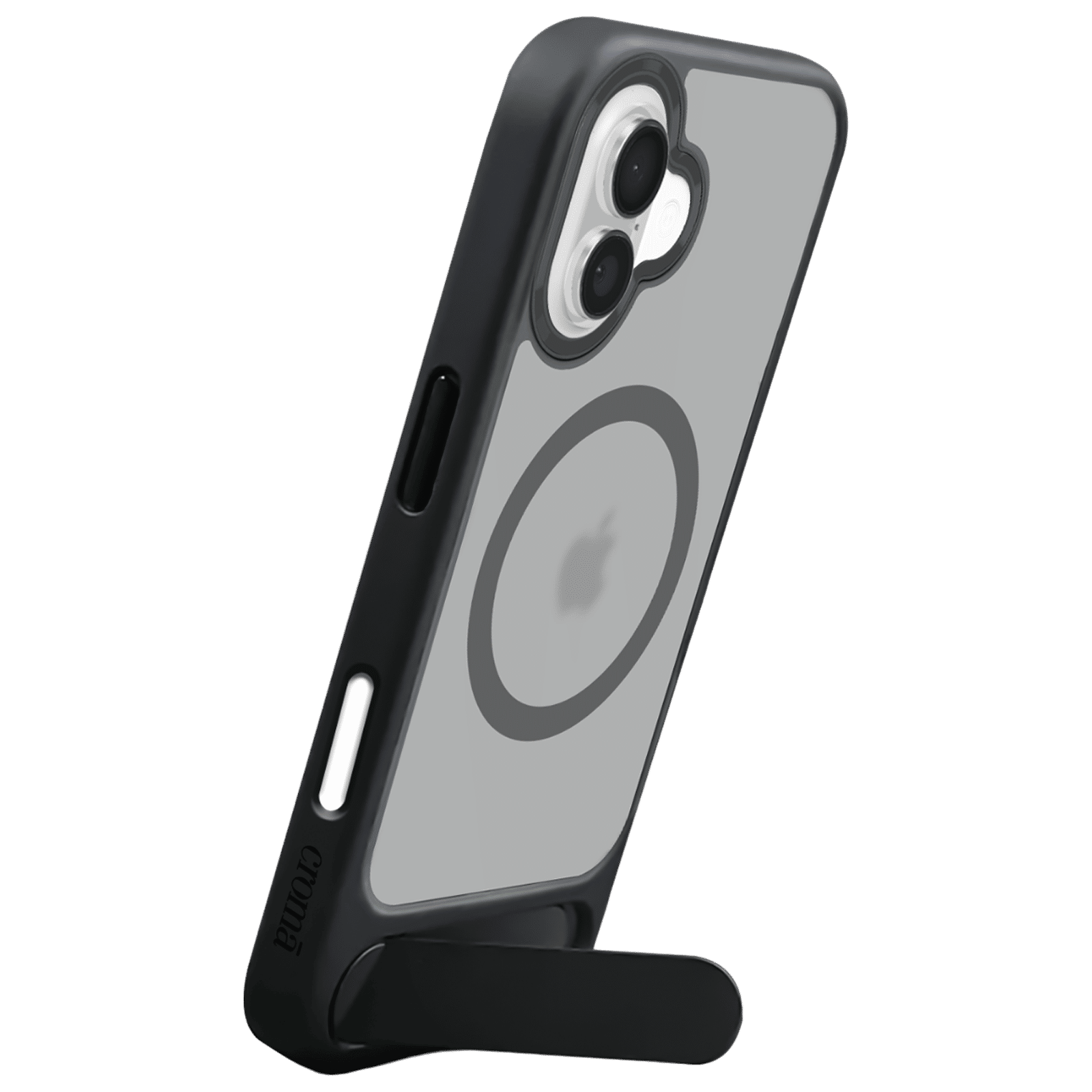 Croma Tempered Glass & TPU Back Cover Combo for Apple iPhone 16 (MagSafe Compatible, Matte Black)_5