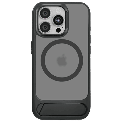 Croma Tempered Glass & TPU Back Cover Combo for Apple iPhone 16 Pro (MagSafe Compatible, Matte Black)