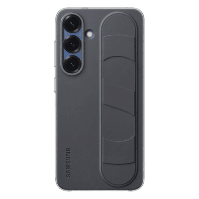 SAMSUNG Polycarbonate Standing Grip Case for SAMSUNG Galaxy S25 (Ul Certified, Black)