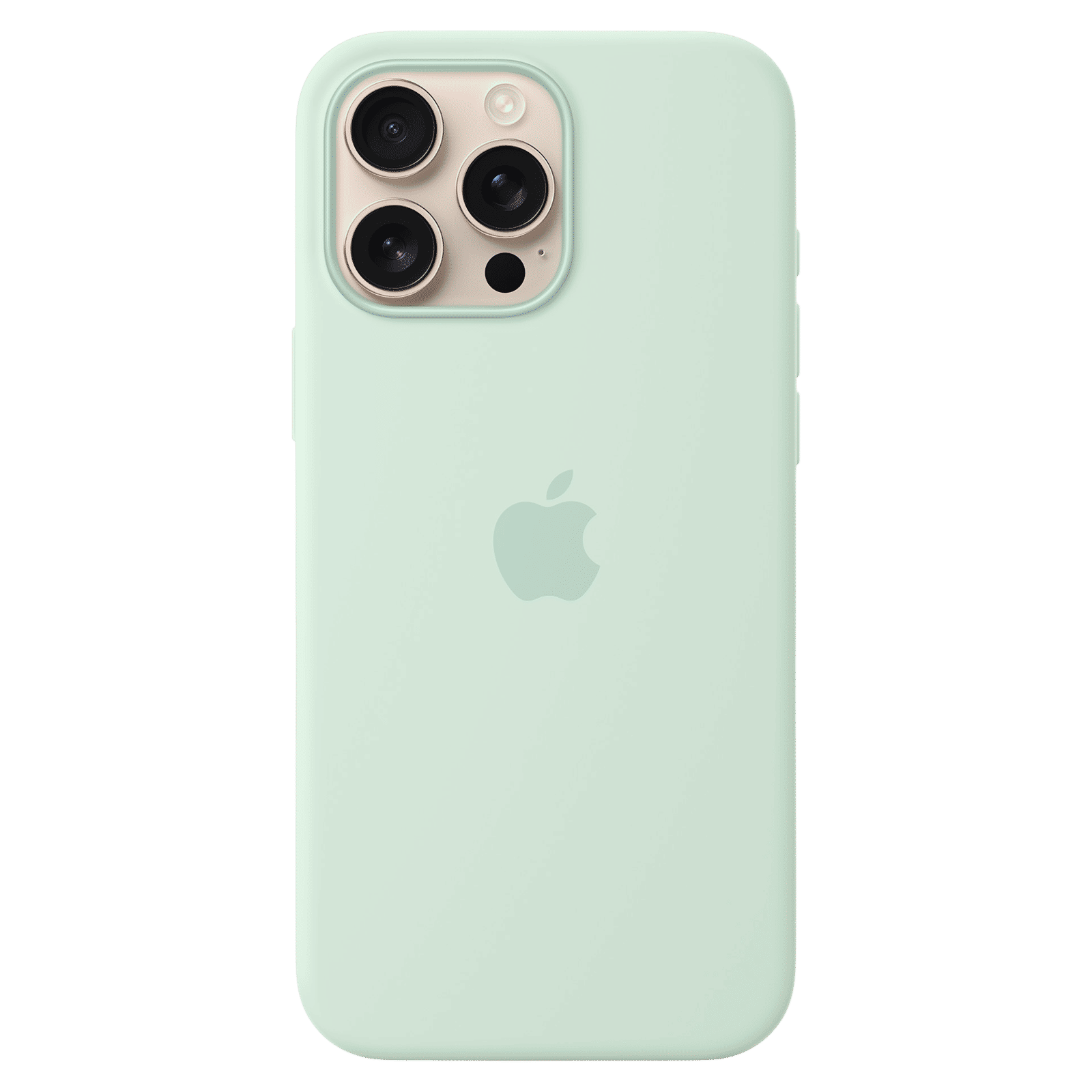 Apple MDGY4ZM/A Soft Silicone Back Cover for Apple iPhone 16 Pro Max (MagSafe Compatible, Aquamarine)_2