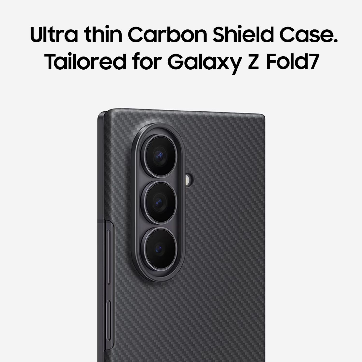 SAMSUNG Aramid & Carbon Fiber Back Cover for SAMSUNG Galaxy Z Fold7 (Easy-to-grip Feel, Black) SAMSUNG Aramid & Carbon Fiber Back Cover for SAMSUNG Galaxy Z Fold7 (Easy-to-grip Feel, Black)_9